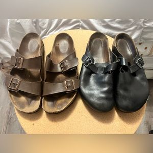 2 pairs Birkenstock men’s Boston clog